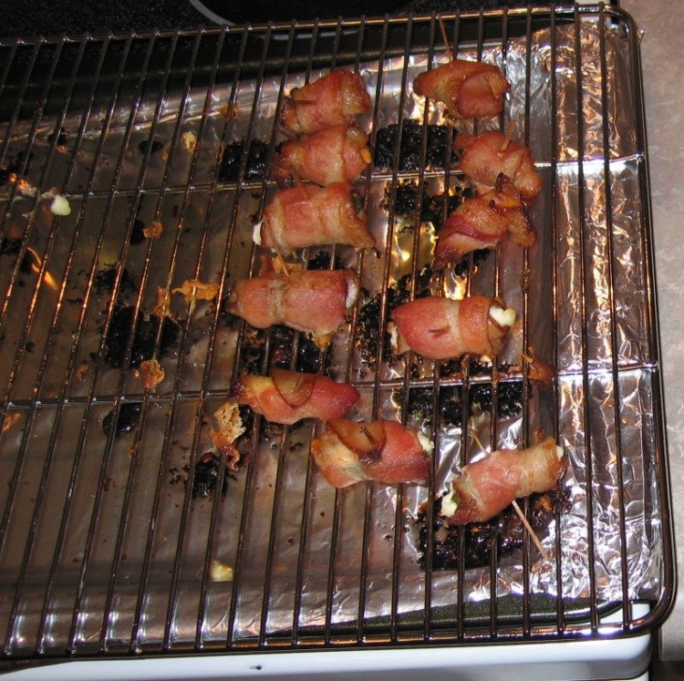 bacon-wrapped cheese-filled jalapenos