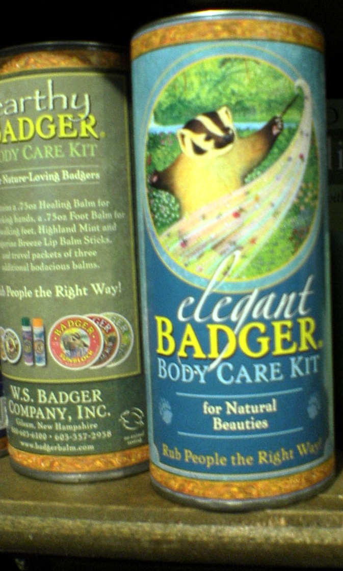 Saw this at Cracker Barrel... what's this about?  And why do "natural beauties" need badger body care?