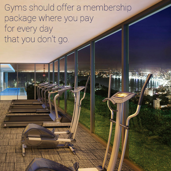 That is actually a great idea!  Granted, most people would cancel their membership instead, but the concept is great... in theory.